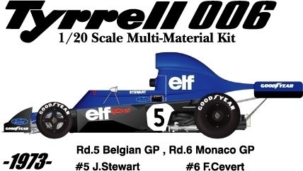 20 KIT TYRRELL 006 BELGIUM / MONACO 73   MF HIRO  