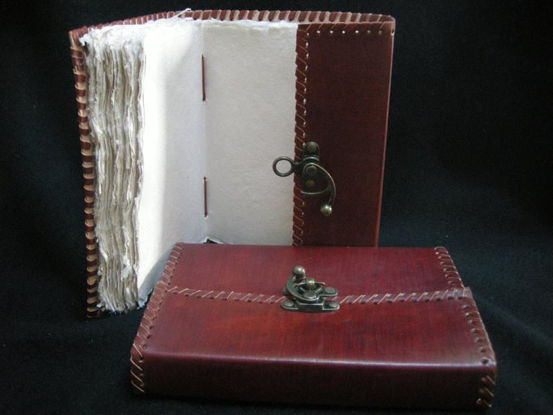 Artists Sketchbook   Leather Binding   Deckled Paper  