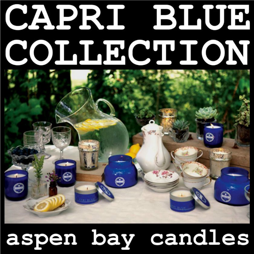 Aspen Bay Capri Blue Collection   8 oz Travel Tin  