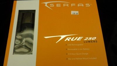 Serfas True 250 Lumens TSL 250 bike headlight NEW 713835013359  