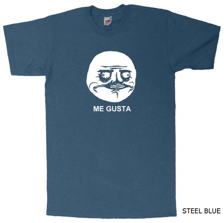 Me Gusta Megusta Trollface T Shirt Emoticon Tee Problem ? T meme Troll 