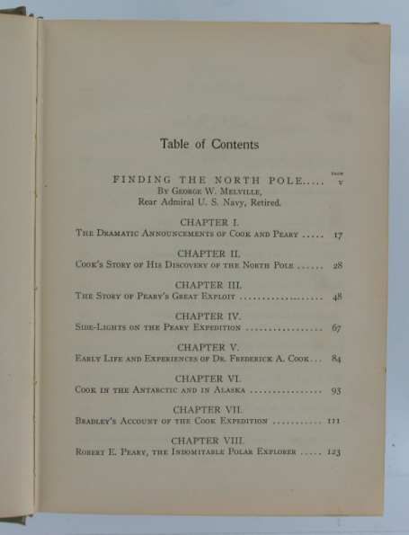 ANTIQUE BOOK FINDING THE NORTH POLE COOK & PEARY, 1909  