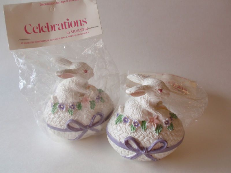 Vintage Paper Mache Silvestri Easter Bunny Celebrations  