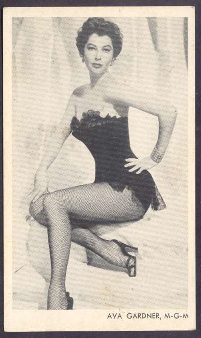 Ava Gardner USA Actress MGM Card. Size 5 1/2 x 3 1/4 Aprox. L@@K 