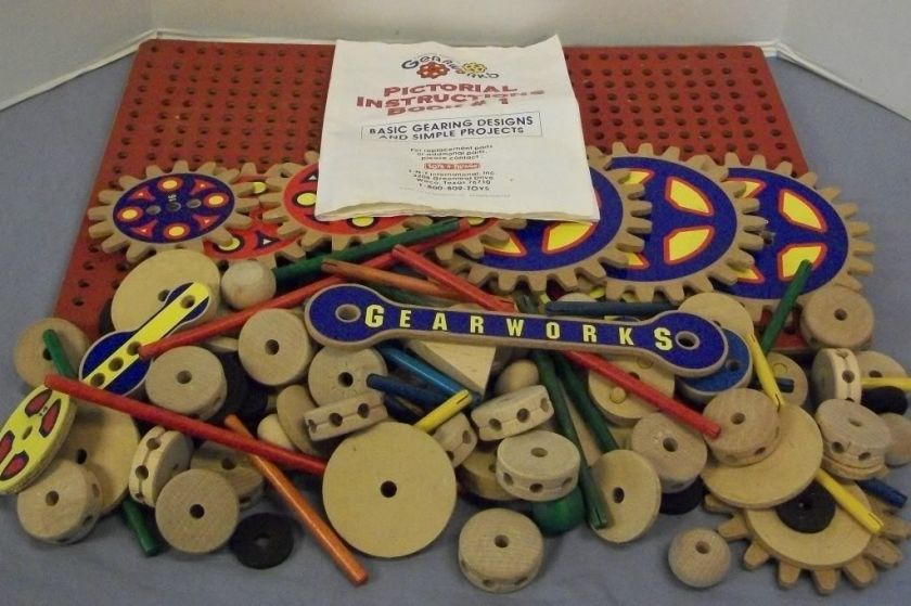 Rare GEARWORKS FIDDLESTIX Tinkertoys Pictorial Gearing Designs  