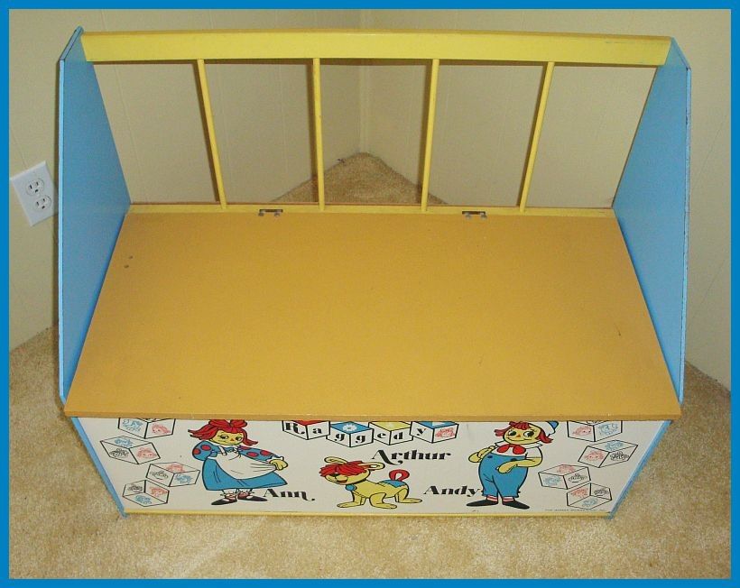 RAGGEDY ANN ANDY TOY BENCH Box BOBBS MERRILL Will Ship  