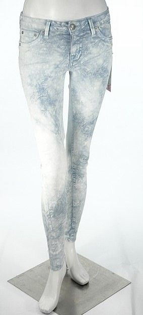 PRVCY Privacy Wear Premium Denim Baby Blue/Bleached Tye Die Jeans Size 