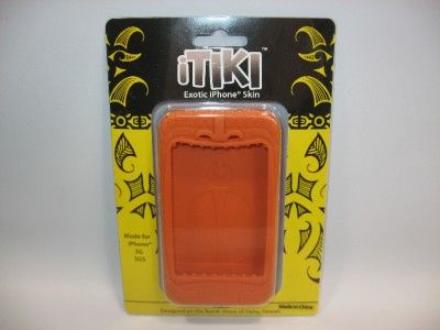 Burnt Orange Tiki Apple IPhone 3G 3GS Case Skin Holder  