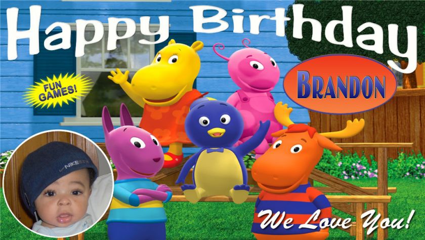 Backyardigans Custom  Personalized  Birthday Banner  