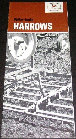 John Deere Spike Tooth Harrows Brochure  