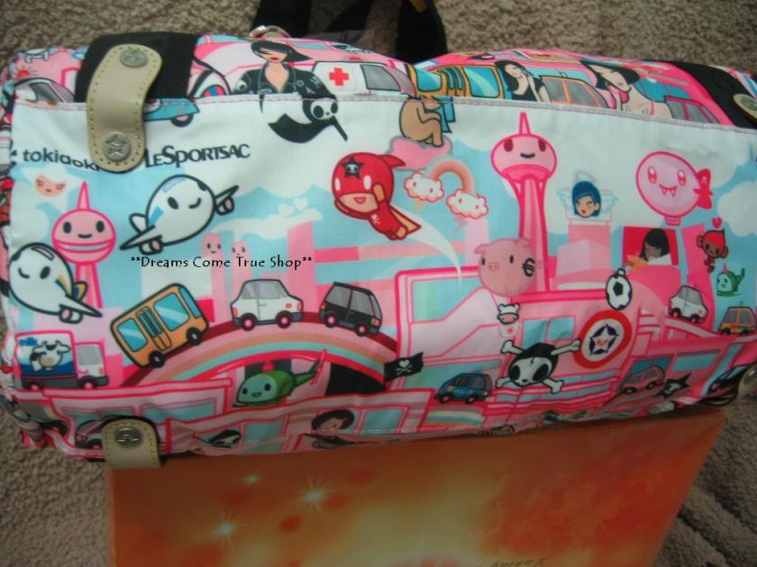 NWOT Tokidoki 9526 Gioco CITTA ROSA Bag Qee Ipod Iphone  