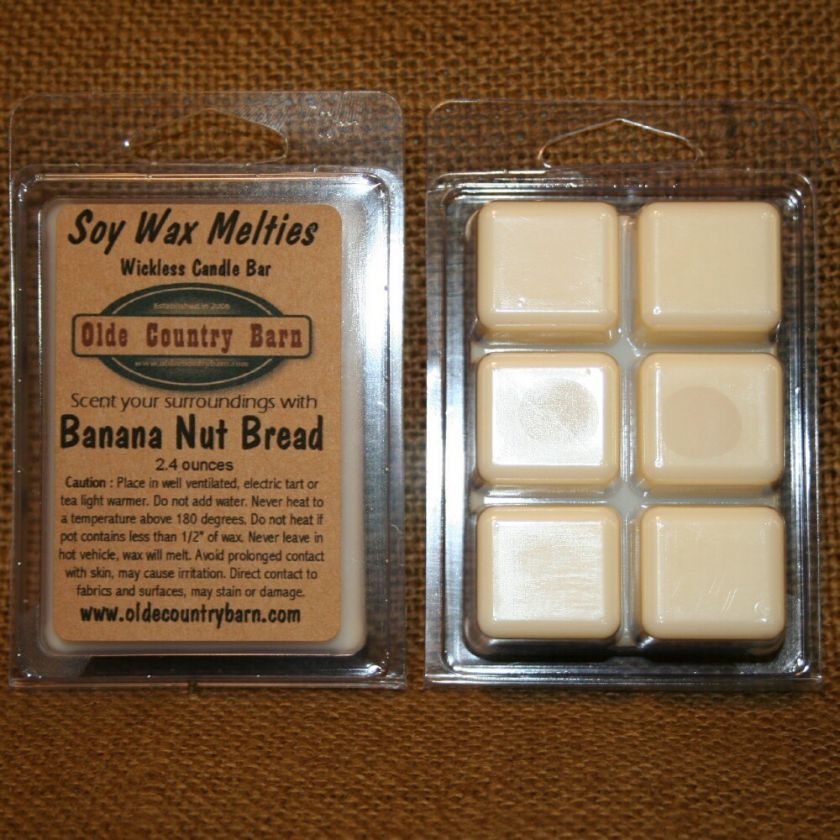 Banana Nut Bread Soy Tarts Melties Breakaway Candle Bar  