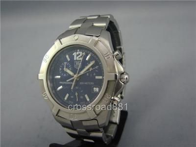 Mens Tag Heuer 2000 Chronograph Wrist Watch Excellent  