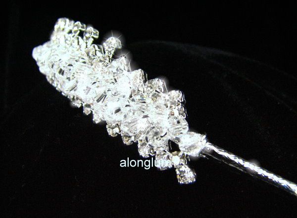   Wedding Bridal Prom Super sparkling Swarovski Crystal Rhinestone Tiara