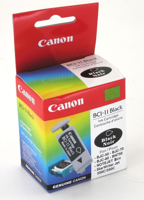 NEW 3 Pack Canon BCI 11 Black Ink BJC 70 BN700  