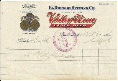   Dorado Brewing Co. Valley Brew Lager Beer Stockton, California  