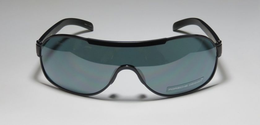   8492 C BLACK/BLUE MIRRORED TITANIUM SHIELD SUNGLASSES/SHADES  