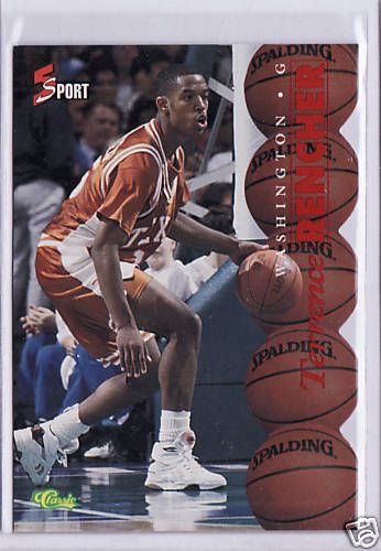 RARE 1995 5 SPORT TERRANCE RENCHER RED DIE CUT CARD #30  