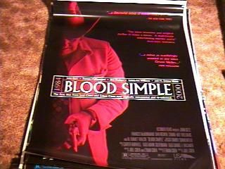 BLOOD SIMPLE ORIG MOVIE POSTER COEN BROS NICE  