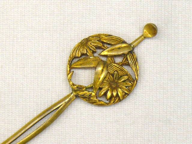 TAISHO Antique Kanzashi (Hairpin) w/Openwork R942  