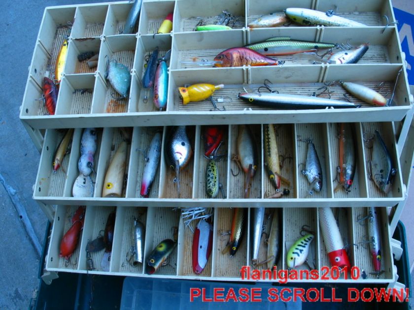 tackle box find heddon FISHING LURES  