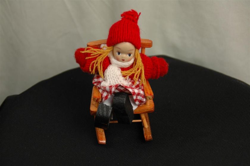 NORWEGIAN/SWEDISH CHRISTMAS ELF GIRL ORNAMENT  