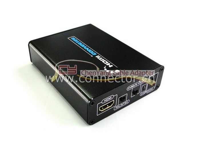 DVD DVB PS3 HDMI to AV 3RCA Composite S video Adapter  