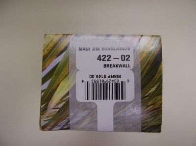 New In Box Maui Jim 422 02 Breakwall Sport Sunglasses  