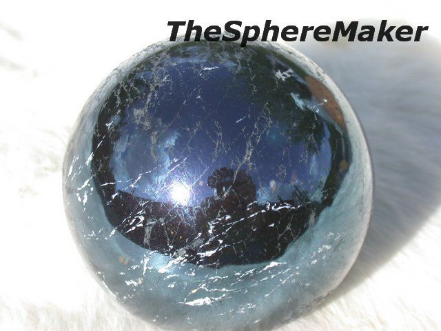 Siaz 2.27 COVELLITE SPHERE COPPER SULFIDE RARE LG INDIGO BLUE METAL 