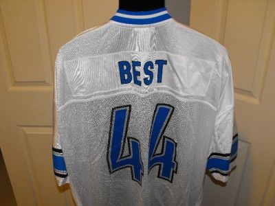 NEW Jahvid Best #44 Detroit LIONS Mens 5XLarge 5XL Reebok Jersey 4QJ 