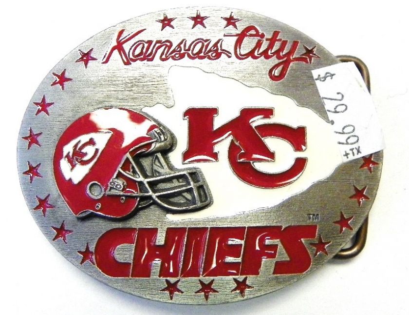 B46 NEW GENUINE NFL KANSAS CITY CHIEFS BELT BUCKLE  