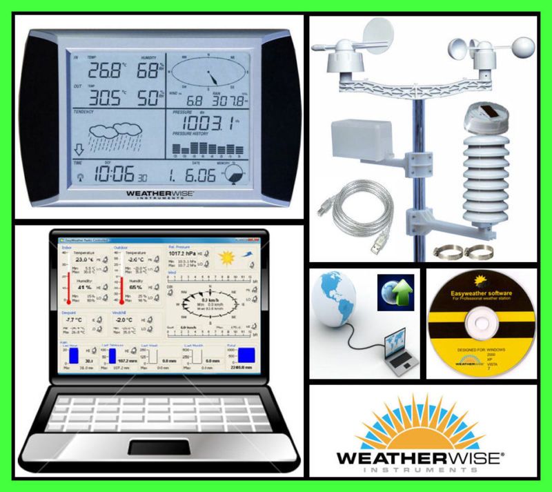 WEATHERWISE PRO WEATHER STATION   SOLAR POWERED SENSORS  