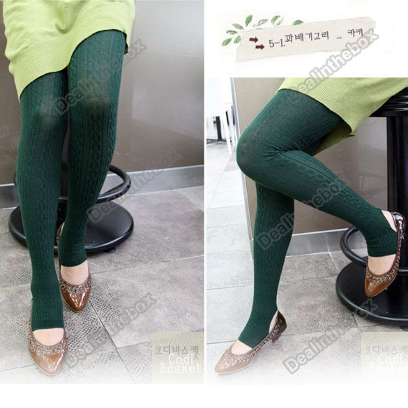   Women Winter Warm Women Cotton Tights Pants Leggings Stirrup  