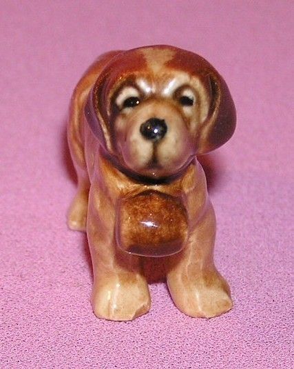 VINTAGE SAINT BERNARD DOG MINIATURE GOEBEL GERMANY  