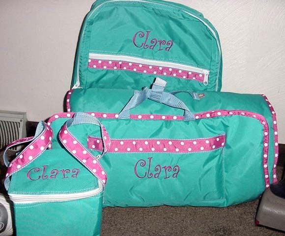 Personalized Nap Mat Backpack Lunch box set Daycare  