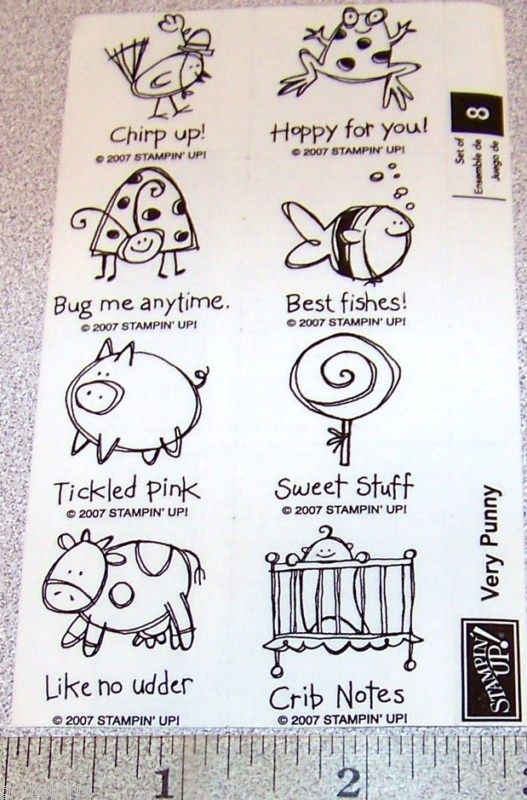 NEW Stampin Up Stamps, from Very Punny, Sayings, U Pick  