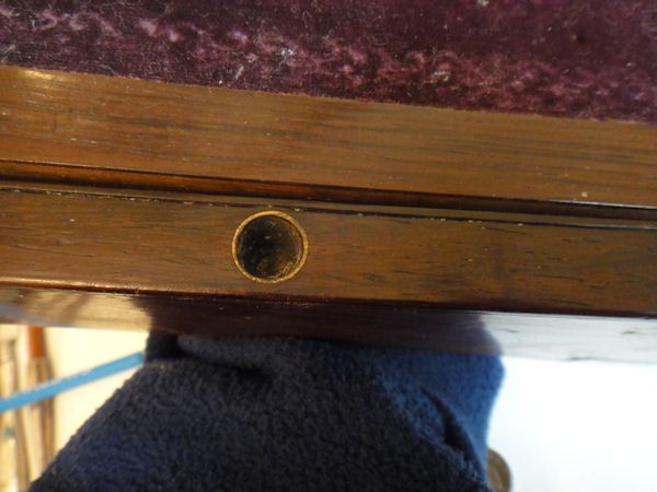   antique mahogany WRITING BOX / SLOPE   large size   original c 1850s