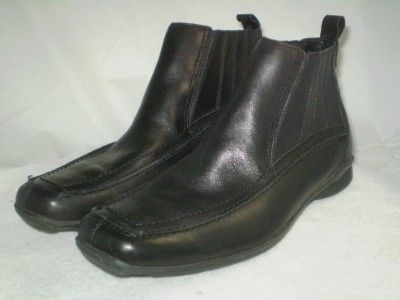 mens GBX slip on ankle Chukka boots black leather size 10 M  