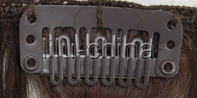 20inch 8psc Clip on Body/Wave Human Hair Extension in 7 Colors ,100g 