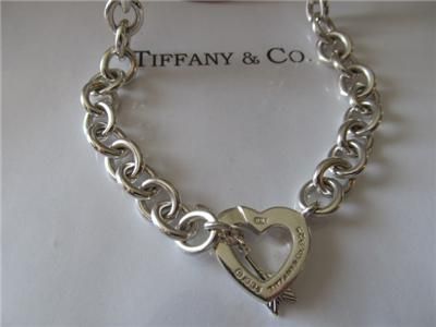 Tiffany & Co. Heart ~Arrow Toggle S/Silver Necklace  