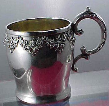 SHREVE & CO., S.F. Sterling Silver MUG, C.1898  