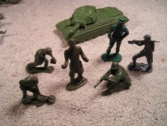 ARMY MEN LOT ~ 54mm ARMYMEN TANK MARX TIM MEE MPC  