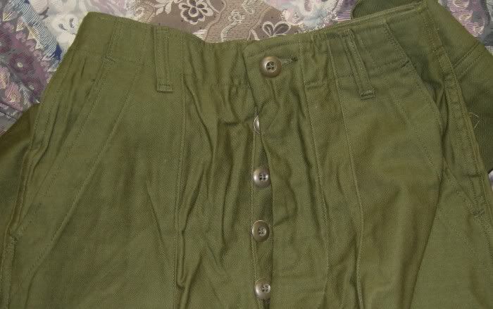 VIETNAM UTILITY TROUSERS BUTTON FLY PANTS FATIGUES ARMY  