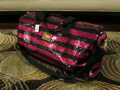 Victorias Secret Fashion Show Bling Sequin Duffle Travel Tote Bag by 