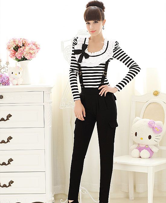 Boho Season New arrival Unique Style Stripe Women Shirt Shirts Tops 