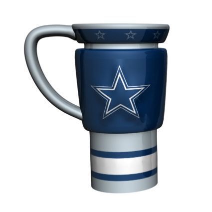 NFL TRAVEL MUGS 15OZ SCULTPED CERAMIC COFFEE MUGS  