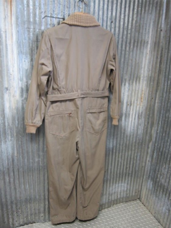 vtg Mechanic Gabardine coveralls jumpsuit work 40s 50s mid century 