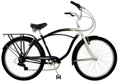 Schwinn 26 Inch Mens Riverside Cruiser Bicycle Black  