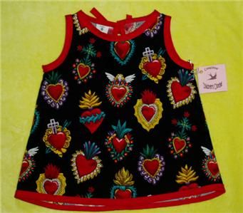 Rockabilly Heart toddler baby girl dress kids clothes  