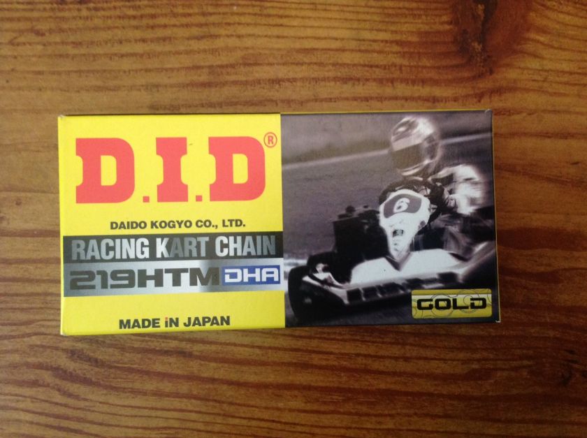 DID DHA KART TAG KT100 RACE CHAIN   #219 114L   3 PACK  